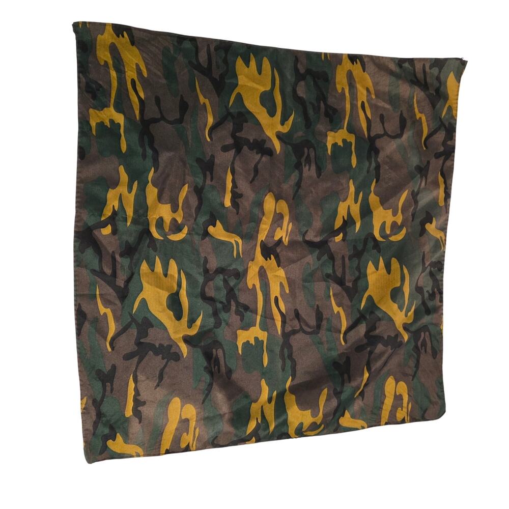 Camouflage Cotton Square Bandana Wood Woodland Tiger Stripe Camo